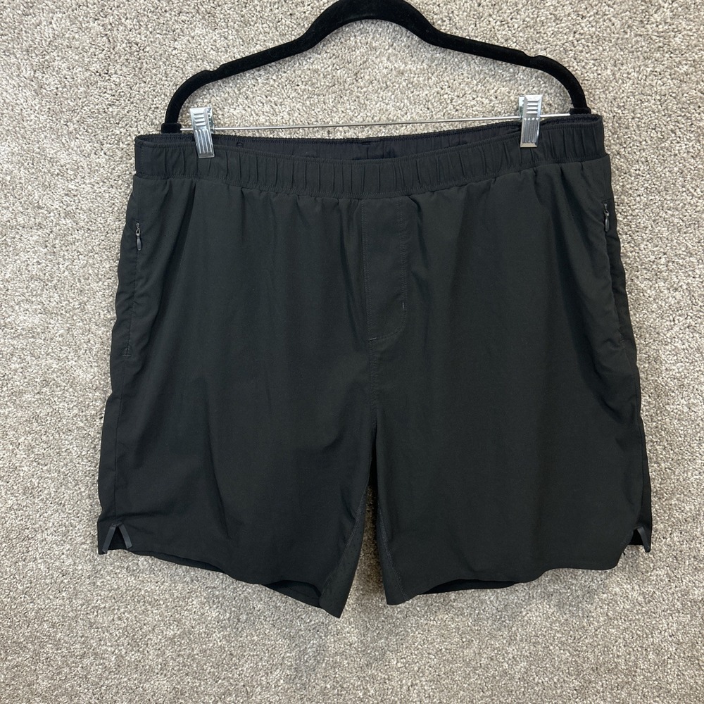 RHONE Black Athletic Running Shorts
